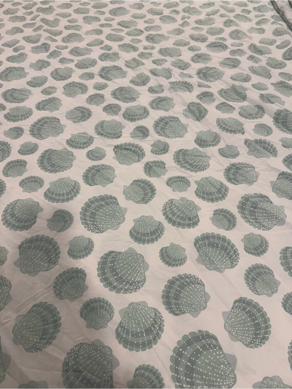 The Company Store King Size Seashell Print Duvet Cover and Sheet Set